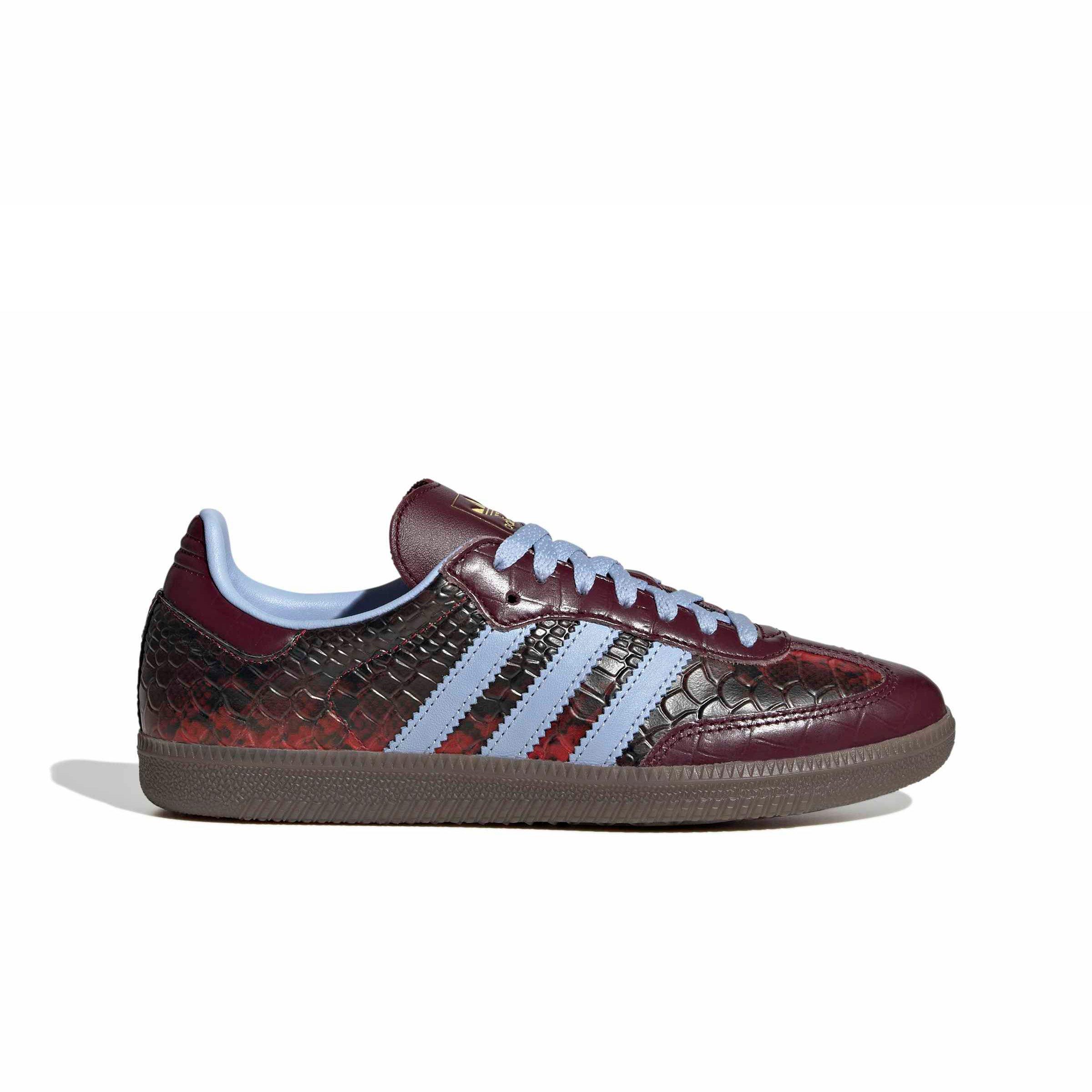 adidas Originals Samba OG "Maroon/Blue Dawn/Gold Metallic" Women's Shoe - MAROON